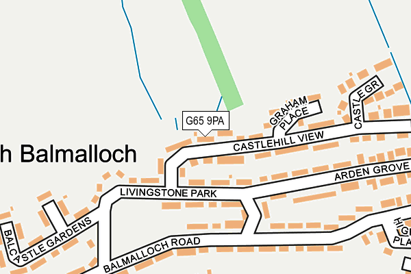 G65 9PA map - OS OpenMap – Local (Ordnance Survey)