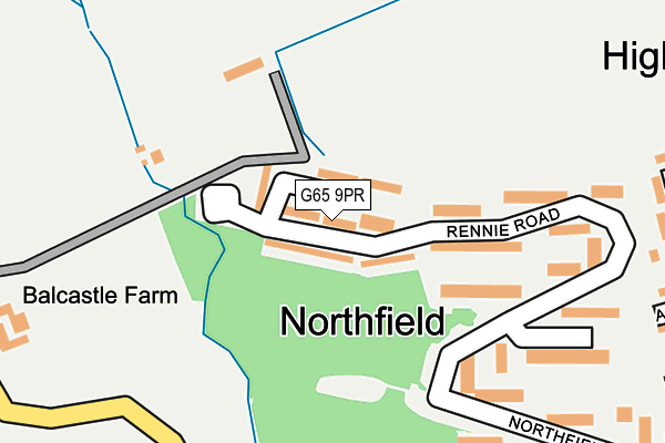 G65 9PR map - OS OpenMap – Local (Ordnance Survey)