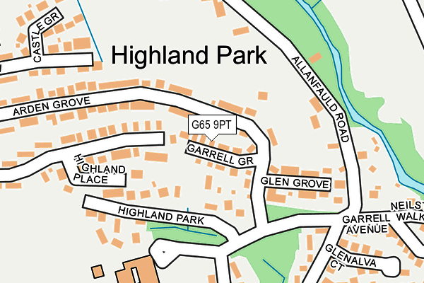 G65 9PT map - OS OpenMap – Local (Ordnance Survey)