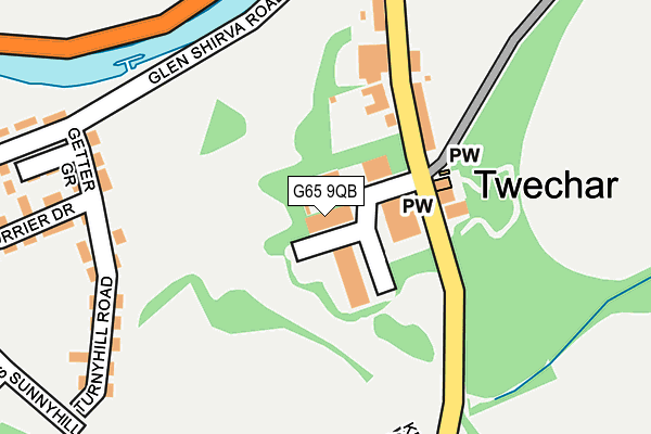 G65 9QB map - OS OpenMap – Local (Ordnance Survey)