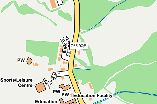 G65 9QE map - OS OpenMap – Local (Ordnance Survey)