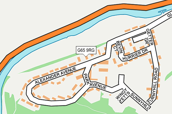 G65 9RG map - OS OpenMap – Local (Ordnance Survey)