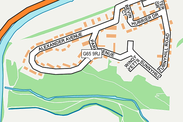 G65 9RJ map - OS OpenMap – Local (Ordnance Survey)