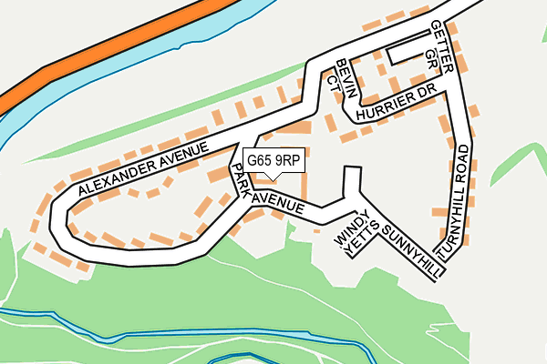 G65 9RP map - OS OpenMap – Local (Ordnance Survey)