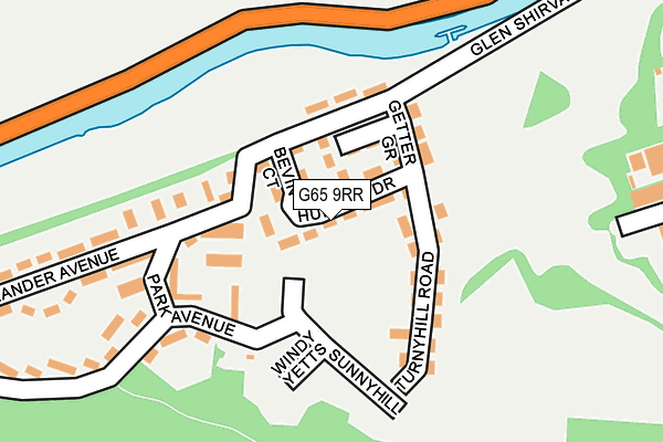 G65 9RR map - OS OpenMap – Local (Ordnance Survey)