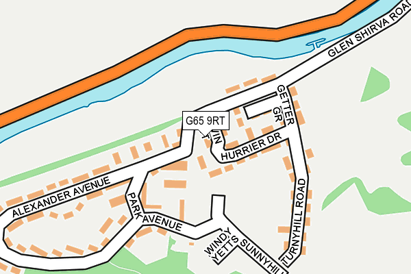 G65 9RT map - OS OpenMap – Local (Ordnance Survey)