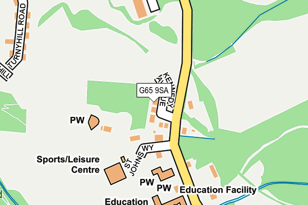 G65 9SA map - OS OpenMap – Local (Ordnance Survey)