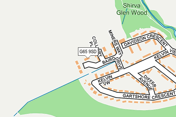 G65 9SD map - OS OpenMap – Local (Ordnance Survey)