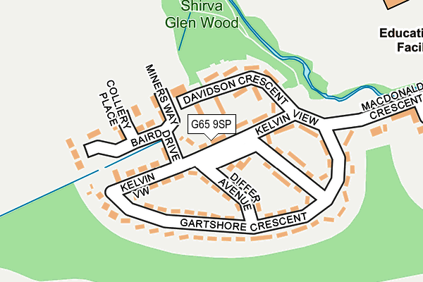 G65 9SP map - OS OpenMap – Local (Ordnance Survey)