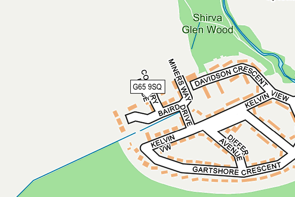 G65 9SQ map - OS OpenMap – Local (Ordnance Survey)