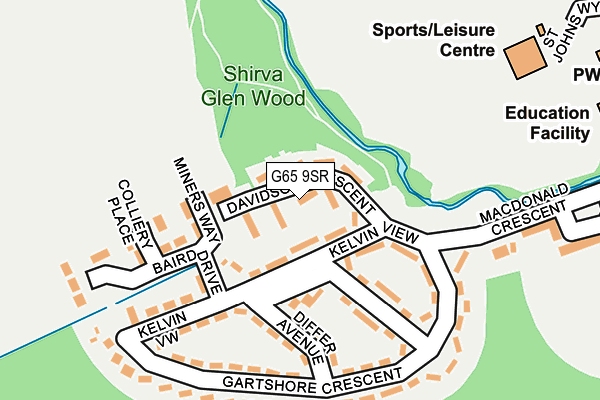 G65 9SR map - OS OpenMap – Local (Ordnance Survey)