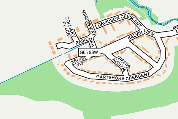 G65 9SW map - OS OpenMap – Local (Ordnance Survey)