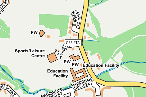 G65 9TA map - OS OpenMap – Local (Ordnance Survey)