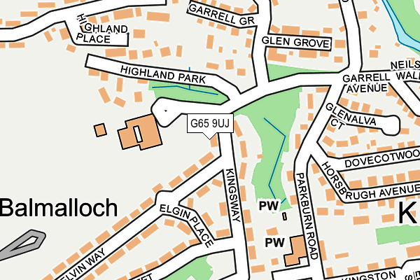 G65 9UJ map - OS OpenMap – Local (Ordnance Survey)