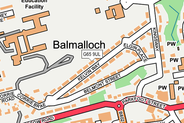 G65 9UL map - OS OpenMap – Local (Ordnance Survey)