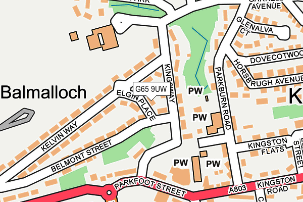 G65 9UW map - OS OpenMap – Local (Ordnance Survey)