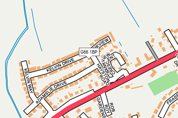 G66 1BP map - OS OpenMap – Local (Ordnance Survey)