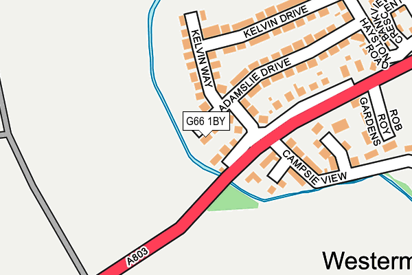 G66 1BY map - OS OpenMap – Local (Ordnance Survey)