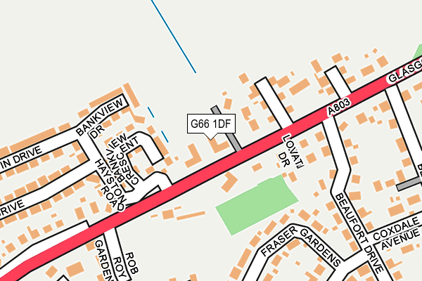 G66 1DF map - OS OpenMap – Local (Ordnance Survey)