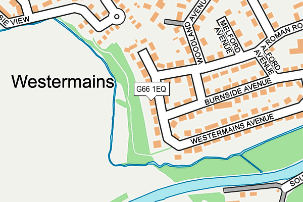 G66 1EQ map - OS OpenMap – Local (Ordnance Survey)