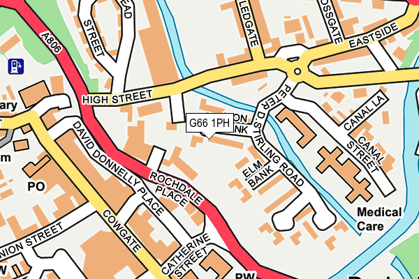 G66 1PH map - OS OpenMap – Local (Ordnance Survey)