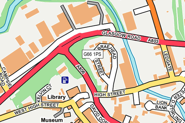 G66 1PS map - OS OpenMap – Local (Ordnance Survey)