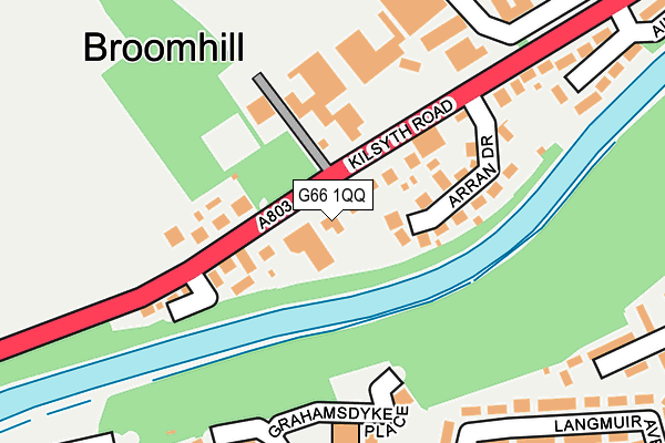 G66 1QQ map - OS OpenMap – Local (Ordnance Survey)