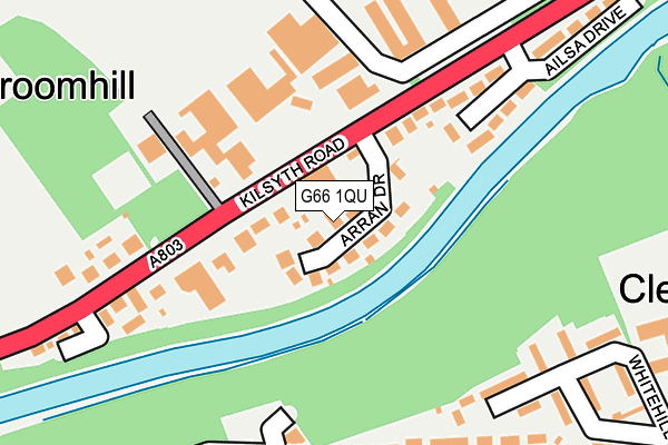 G66 1QU map - OS OpenMap – Local (Ordnance Survey)