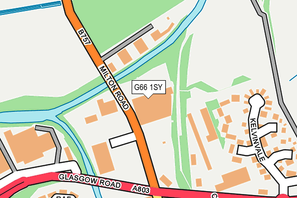 G66 1SY map - OS OpenMap – Local (Ordnance Survey)