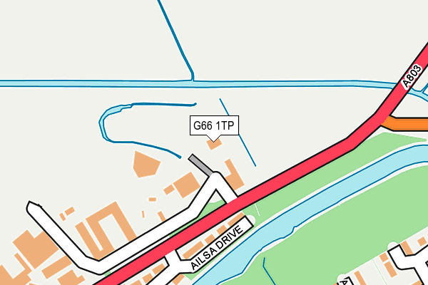 G66 1TP map - OS OpenMap – Local (Ordnance Survey)