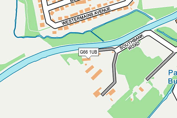 G66 1UB map - OS OpenMap – Local (Ordnance Survey)
