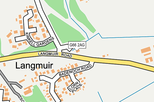 G66 2AG map - OS OpenMap – Local (Ordnance Survey)
