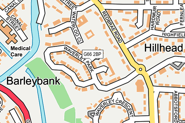 G66 2BP map - OS OpenMap – Local (Ordnance Survey)