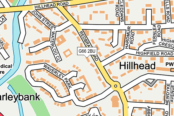 G66 2BU map - OS OpenMap – Local (Ordnance Survey)