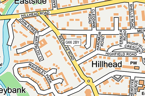 G66 2BY map - OS OpenMap – Local (Ordnance Survey)