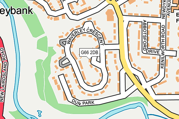 G66 2DB map - OS OpenMap – Local (Ordnance Survey)