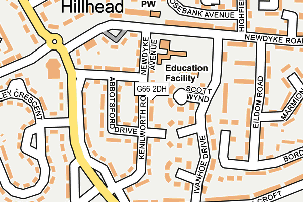 G66 2DH map - OS OpenMap – Local (Ordnance Survey)