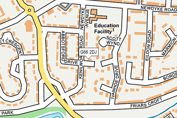 G66 2DJ map - OS OpenMap – Local (Ordnance Survey)