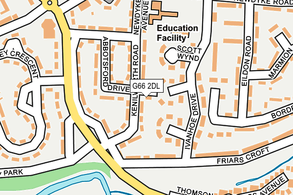 G66 2DL map - OS OpenMap – Local (Ordnance Survey)