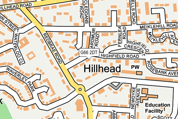 G66 2DT map - OS OpenMap – Local (Ordnance Survey)