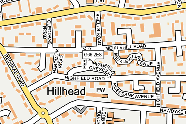 G66 2ES map - OS OpenMap – Local (Ordnance Survey)