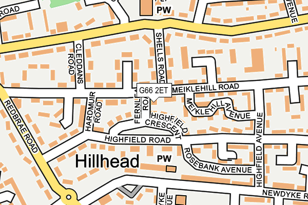 G66 2ET map - OS OpenMap – Local (Ordnance Survey)