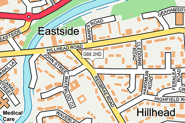 G66 2HD map - OS OpenMap – Local (Ordnance Survey)