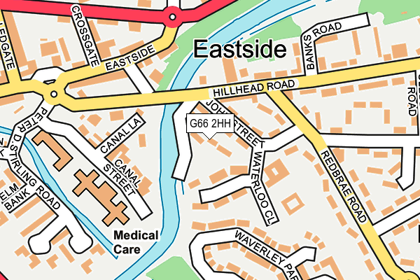 G66 2HH map - OS OpenMap – Local (Ordnance Survey)