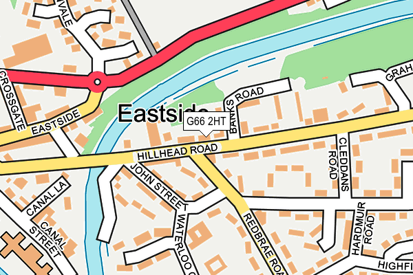 G66 2HT map - OS OpenMap – Local (Ordnance Survey)