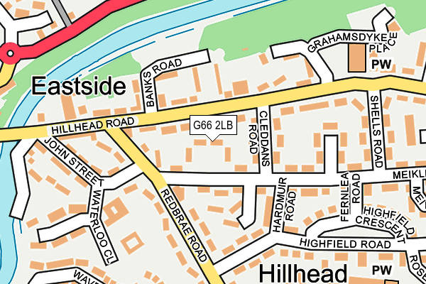 G66 2LB map - OS OpenMap – Local (Ordnance Survey)