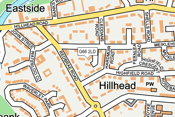 G66 2LD map - OS OpenMap – Local (Ordnance Survey)