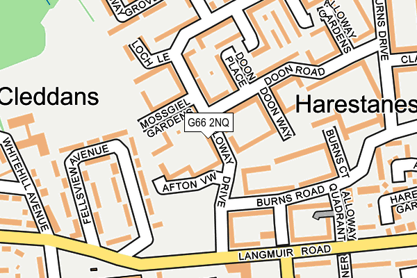 G66 2NQ map - OS OpenMap – Local (Ordnance Survey)