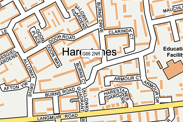 G66 2NR map - OS OpenMap – Local (Ordnance Survey)