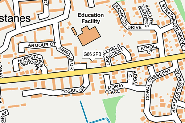 G66 2PB map - OS OpenMap – Local (Ordnance Survey)